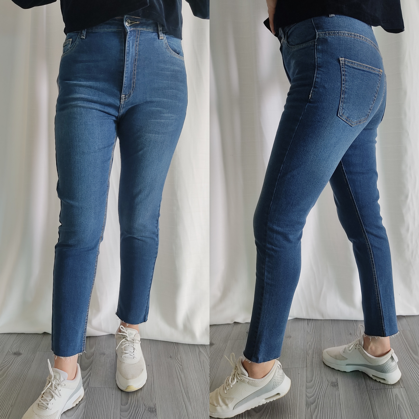 Jean Mom fit moulant taille haute grande taille