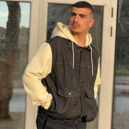 Veste jean oversize