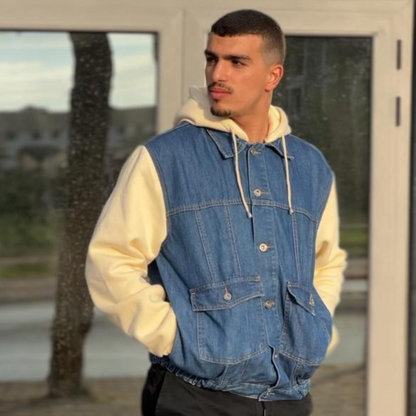 Veste jean oversize