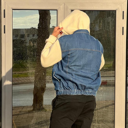 Veste jean oversize