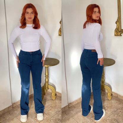 Jean flare super taille haute