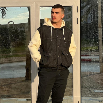 Veste jean oversize