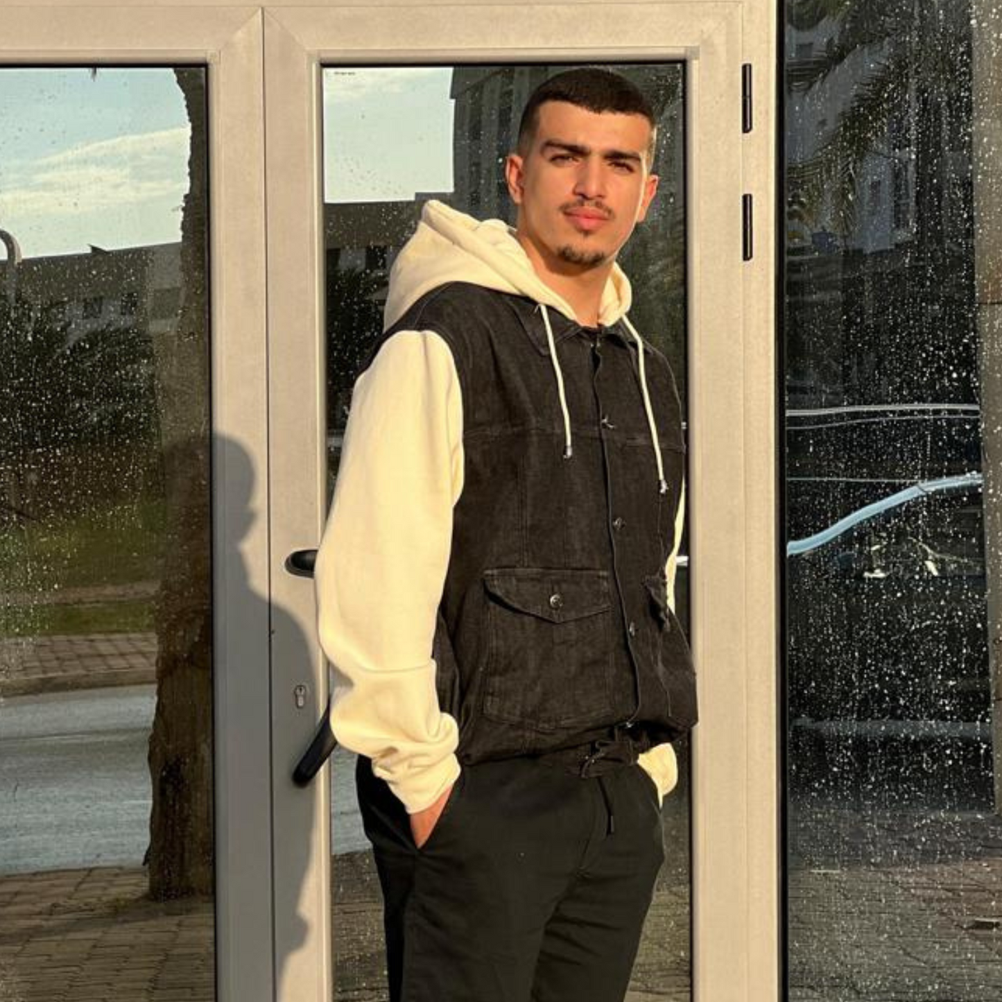 Veste jean oversize